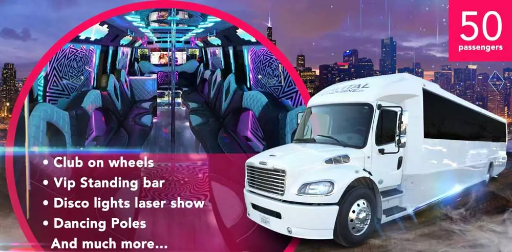 chicago weddings party bus