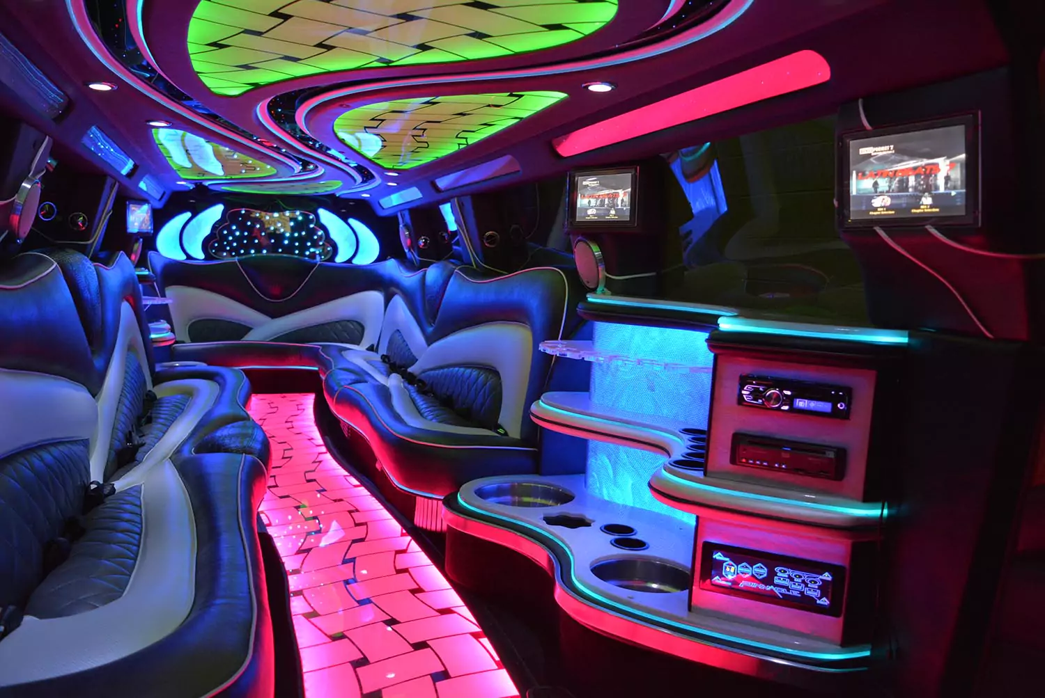 Luxury Hummer Limo Interior