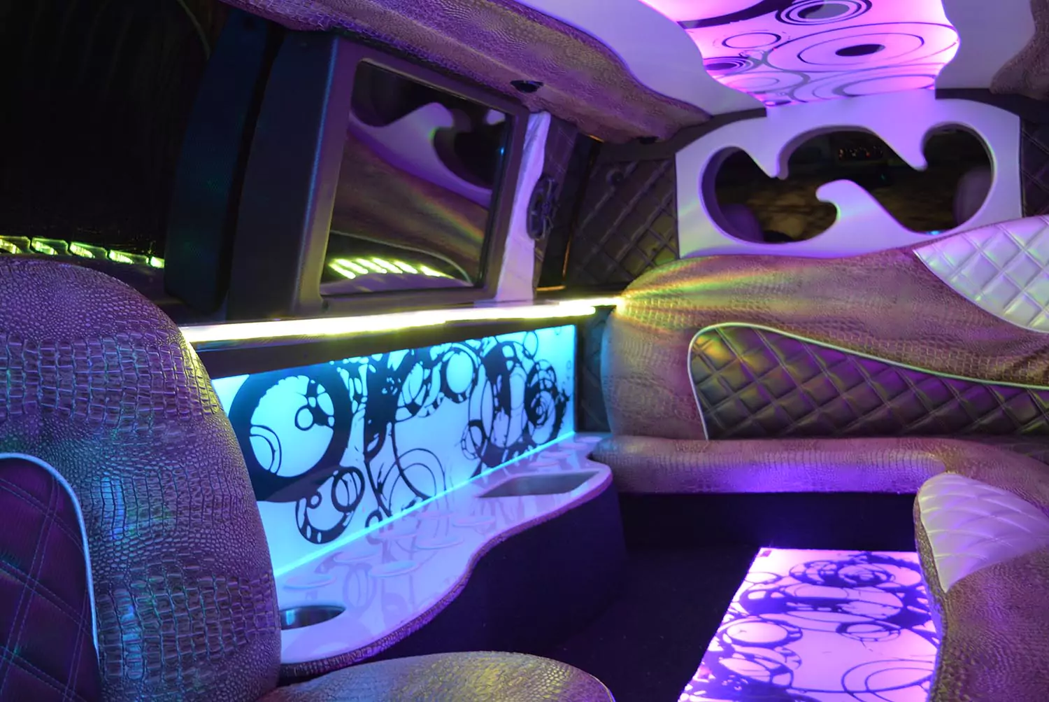 Luxury Hummer Limo Interior