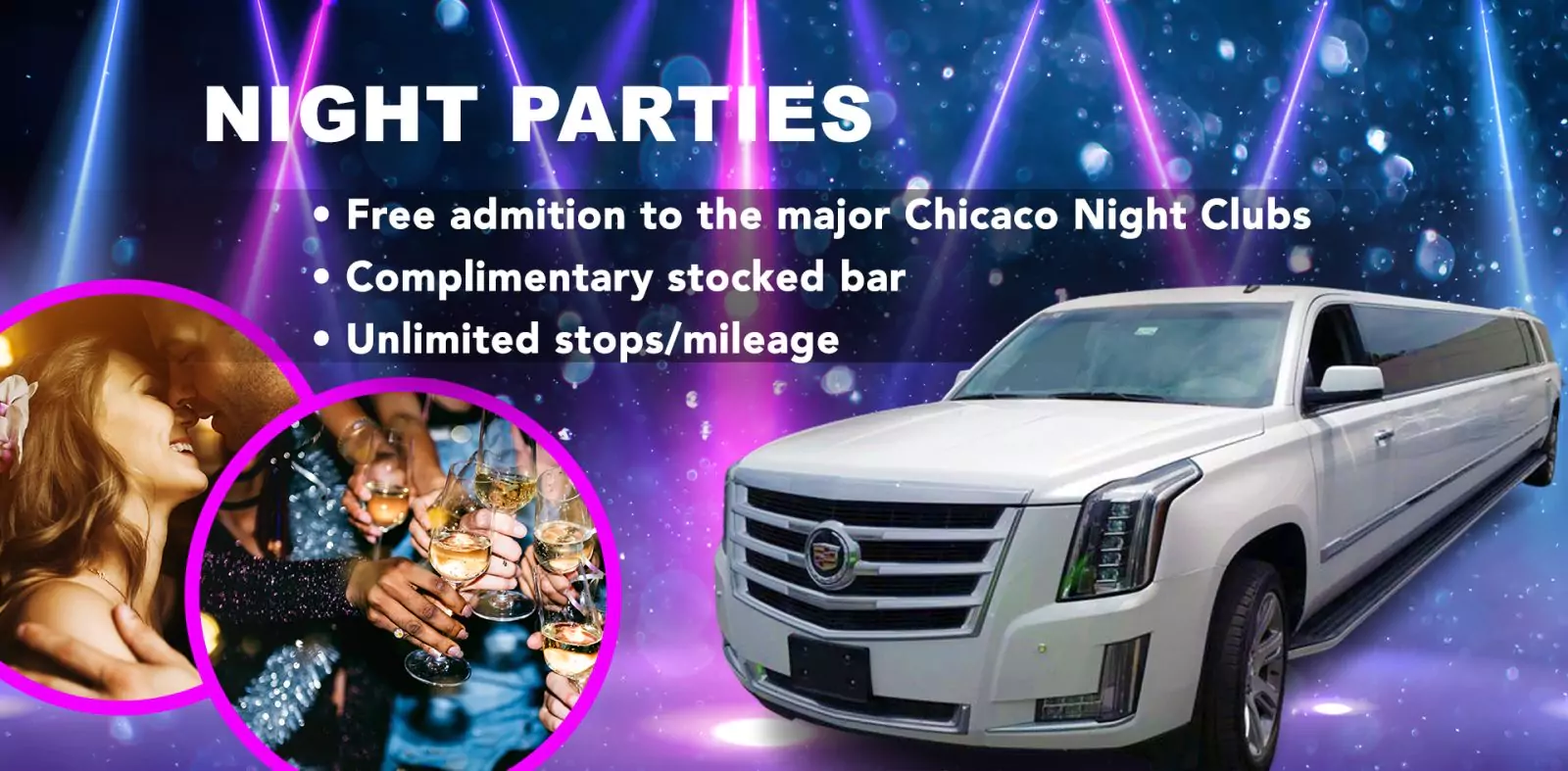 cadillac limousine for rent chicago