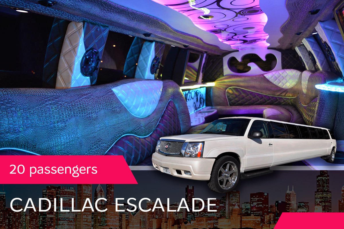 Cadillac Escalade Party Limo Bus