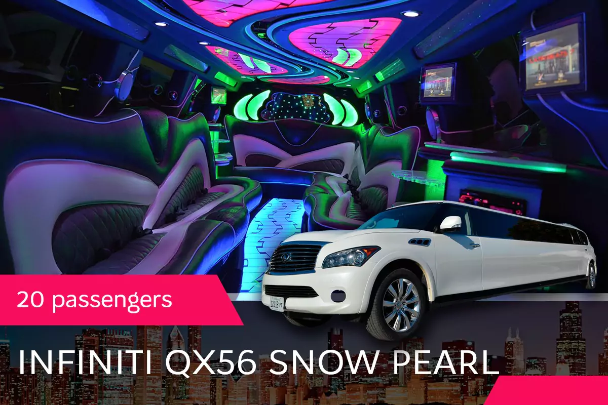 Limousine to Rent: 20 Pass Infiniti QX56