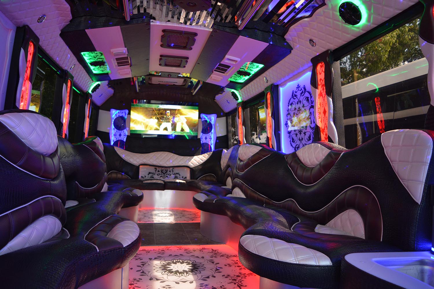 Birthday Party Bus Inside