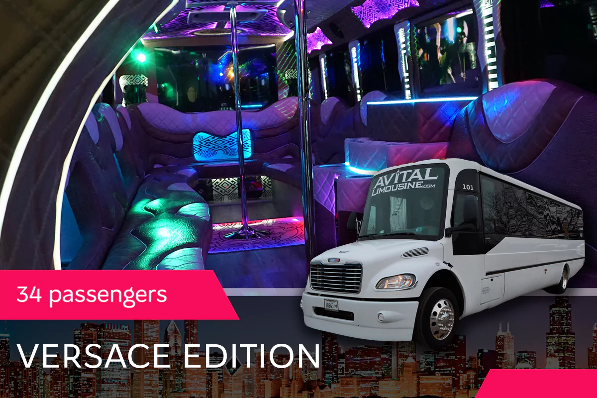 Chicago Party Bus Versace Edition