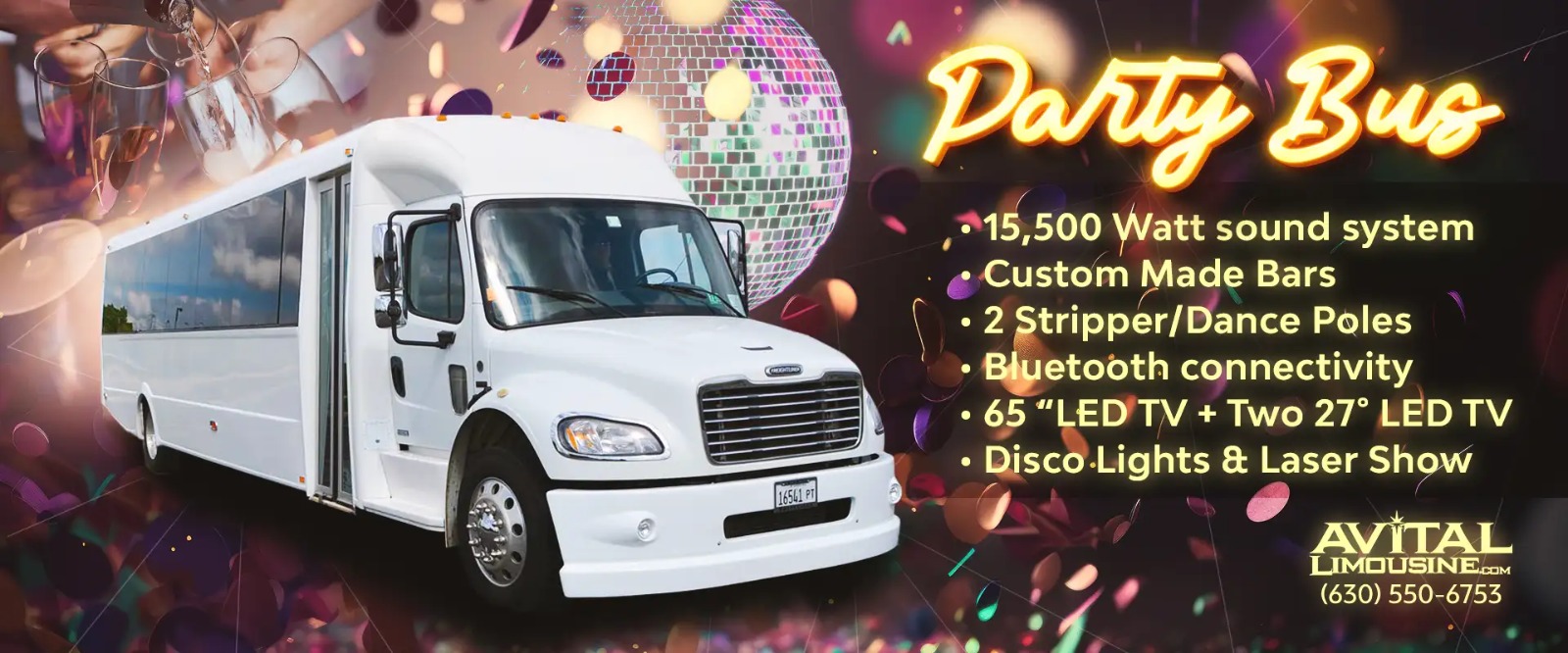 chicago weddings party bus