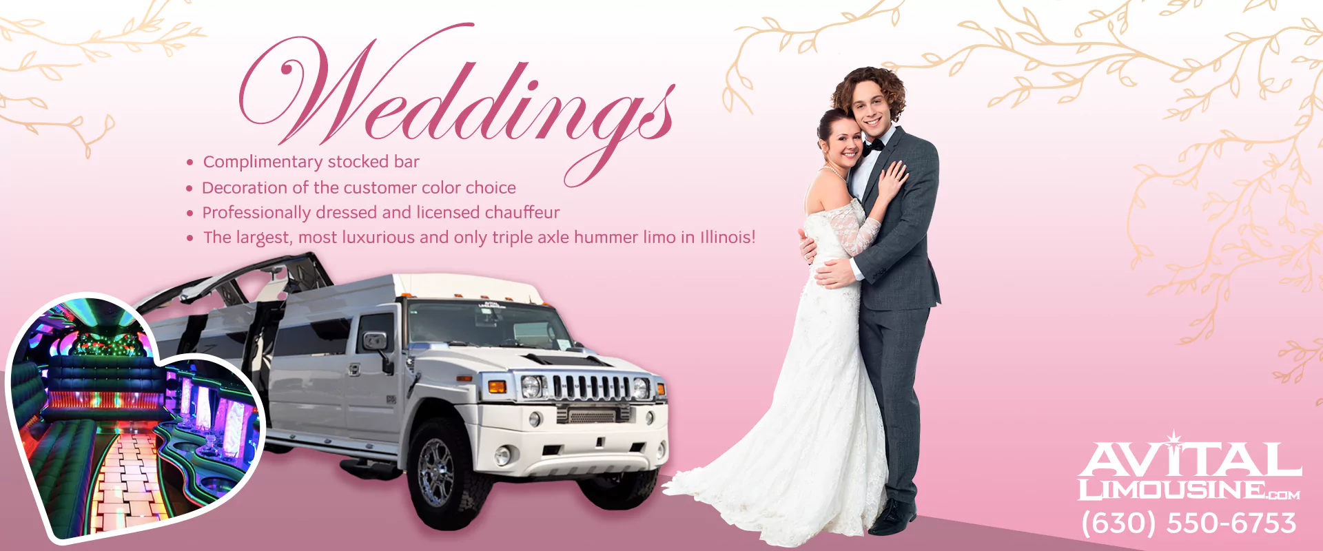 chicago weddings party bus